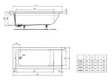 Ideal Standard Connect Air - Vaňa, 170x70 cm, biela