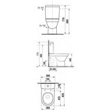 Jika Tigo - Splachovacia nádržka, spodné napúšťanie, Dual Flush, biela