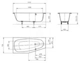 Kaldewei Advantage - Asymetrická vaňa Mini Star ľavá 837, 157x70/48 cm, s otvormi na držadlá, biela