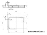 Kaldewei Avantgarde - Sprchová vanička Superplan 404-1, 90x100 cm, celoplošný antislip, Perl-Effekt, biela