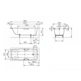 Kaldewei Advantage - Obdĺžniková vaňa Cayono Star 757, 180x80 cm, s otvormi na držadlá, antislip, biela