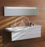 Laufen Il Bagno Alessi One - Umývadlo do nábytku, 120x50 cm, biela-1 otvor na batériu, stredový, s LCC