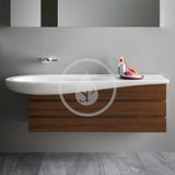 Laufen Il Bagno Alessi One - Nábytkové umývadlo, 120x50 cm, bez otvoru na batériu, s LCC, biela