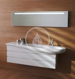 Laufen Il Bagno Alessi One - Nábytkové umývadlo, 120x50 cm, s 1 otvorom na batériu, s LCC, biela