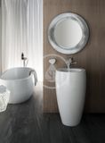 Laufen Il Bagno Alessi - Voľne stojace umývadlo 53x90x53 cm, otvor na batériu, s LCC, biela