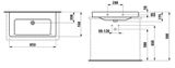 Laufen Pro S - Umývadlo, 85x46 cm, bez otvoru na batériu, s LCC, biela