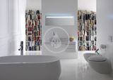 Laufen Il Bagno Alessi One - Voľne stojaca vaňa, 183x87 cm, s LED osvetlením a senzorom, biela