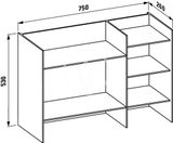 Laufen Kartell - Policový regál, 75x26x53 cm, jantár