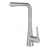 Grohe Zedra - Drezová batéria s výsuvnou spŕškou, supersteel