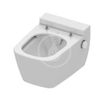 Geberit Duofix - Modul na závesné WC s tlačidlom Sigma30, matný chróm/chróm + Tece One - sprchovacia toaleta a doska, Rimless, SoftClose