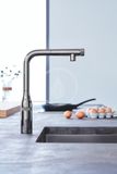 Grohe Essence SmartControl - Drezová batéria s výsuvnou koncovkou, SmartControl, Hard Graphite