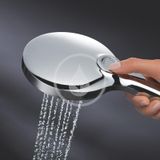 Grohe Rainshower SmartActive - Súprava sprchovej hlavice 130 9,5 l/min, 3 prúdy, držiaku a hadice, mesačná biela