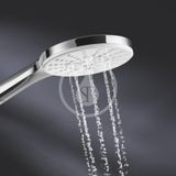 Grohe Rainshower SmartActive - Súprava sprchovej hlavice 130 9,5 l/min, 3 prúdy, tyče 60 cm a hadice, mesačná biela