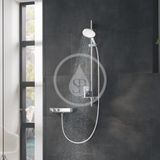 Grohe Rainshower SmartActive - Súprava sprchovej hlavice 150 9,5 l/min, 3 prúdy, tyče 90 cm a hadice, mesačná biela