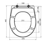 Alcadrain WC dosky - WC doska, duroplast, antibacterial, biela