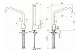 Ideal Standard Alpha - Drezová batéria, chróm