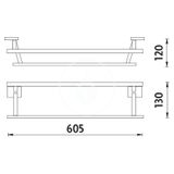 Nimco Keira - Držiak na uteráky, dĺžka 61 cm, chróm