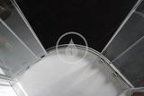 Polysan Lucis Line - Štvrťkruhová sprchová zástena, 1000x1000 mm, R550, číre sklo