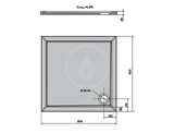 Polysan Vaničky - Sprchová vanička AURA, 80x80 cm, bílá