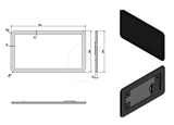 Sapho Nyx - Zrkadlo s LED osvetlením 90x50 cm