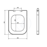 Sapho GSI Traccia - WC doska Soft Close, duroplast, biela