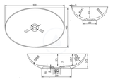 Sapho Thin - Umývadlová misa 60x40x15 cm, bez prepadu, biela mat