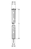 Schell Medené rúrky - Medená rúrka priemer 10 mm, chróm