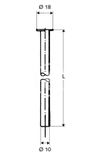 Schell Medené rúrky - Medená rúrka priemer 10 mm, chróm