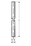 Schell Medené rúrky - Medená rúrka priemer 10 mm, chróm