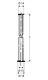 Schell Medené rúrky - Medená rúrka priemer 10 mm, chróm