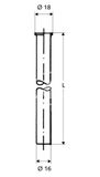 Schell Medené rúrky - Medená rúrka priemer 16 mm, chróm