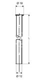 Schell Medené rúrky - Medená rúrka priemer 12 mm, chróm