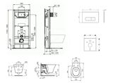 Ideal Standard ProSys - Set predstenovej inštalácie, klozetu a sedadla Connect Air, tlačidla Oleas M2, Aquablade, SoftClose, biela