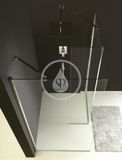 Polysan Modular Shower - Pevný panel MS2, 120 cm, pravý, k inštalácii na sprchovou stenu modulu MS2, číre sklo