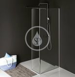 Polysan Modular Shower - Pevný panel MS2, 120 cm, pravý, k inštalácii na sprchovou stenu modulu MS2, číre sklo