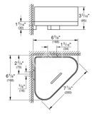 Grohe Selection - Miska do sprchy s držiakom, rohová, Hard Graphite