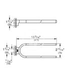 Grohe Selection - Dvojitý držiak na uteráky, Hard Graphite