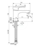 Ideal Standard Alpha - Umývadlová batéria, chróm