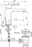 Ideal Standard Cerafine D - Umývadlová batéria s výpustom, chróm