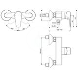 Ideal Standard Cerafine D - Sprchová batéria, chróm