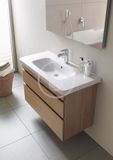 Duravit DuraStyle - Umývadlová skrinka 61x93x45 cm, 2 zásuvky, lesklá biela