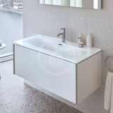 Duravit Viu - Umývadlo, 103x49 cm, s prepadom, s otvorom na batériu, biela