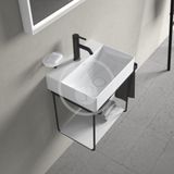 Duravit DuraSquare - Umývadielko, 45x35 cm, bez prepadu, s otvorom na batériu, DuraCeram, biela