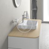 Duravit Happy D.2 Plus - Umývadlo na dosku, 50x40 cm, s prepadom, s otvorom na batériu, biela