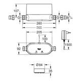 Grohe Sense Guard - Inteligentná centrálna jednotka s uzáverom prívodu vody