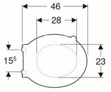 Geberit Selnova Comfort - Bezbariérové WC sedadlo, duroplast, biela