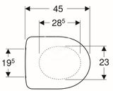 Geberit Selnova - WC sedadlo, duroplast, biela