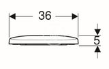 Geberit Selnova - WC sedadlo, duroplast, biela
