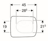 Geberit Selnova Square - WC sedadlo, duroplast, biela
