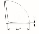 Geberit Selnova Square - WC sedadlo, duroplast, biela